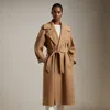 Collection Leonarda Wrap Coat In Brown