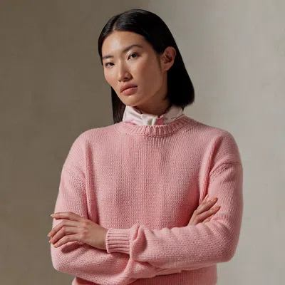 Collection Lunar New Year Cashmere Crewneck Jumper In Pink