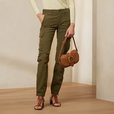 Collection Mitchell Stretch Cotton Twill Trouser In Green