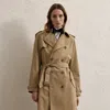 Collection Niles Cotton Twill Trench Coat In Tan
