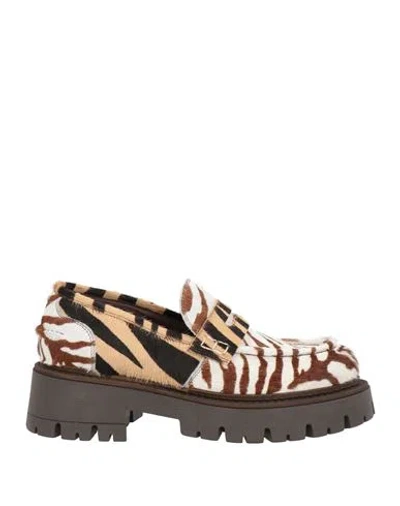 Collection Privèe Collection Privēe? Woman Loafers Brown Size 6 Leather