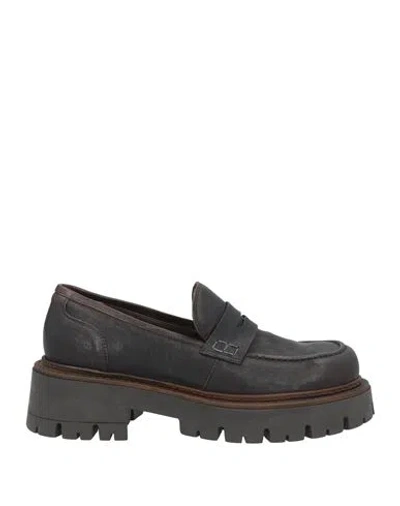 Collection Privèe Collection Privēe? Woman Loafers Dark Brown Size 9 Cow Leather