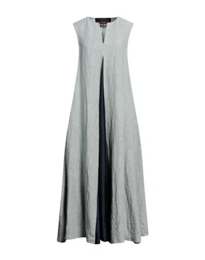 Collection Privèe Collection Privēe? Woman Midi Dress Light Green Size 6 Linen, Polyester