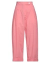 Collection Privèe Collection Privēe? Woman Pants Salmon Pink Size 6 Cotton In Salmon Pink