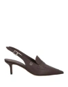 Collection Privèe Collection Privēe? Woman Pumps Dark Brown Size 8 Ovine Leather