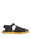 Collection Privèe Collection Privēe? Woman Sandals Black Size 10 Leather In Black