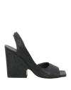 Collection Privèe Collection Privēe? Woman Sandals Black Size 8 Leather In Black