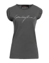Collection Privèe Collection Privēe? Woman T-shirt Charcoal Size M Cotton In Grey