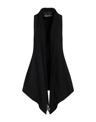 Collection Privèe Collection Privēe? Woman Tailored Vest Black Size 10 Polyester, Elastane