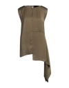 Collection Privèe Collection Privēe? Woman Top Khaki Size 8 Polyester In Beige