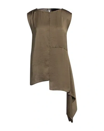 Collection Privèe Collection Privēe? Woman Top Khaki Size 8 Polyester In Beige