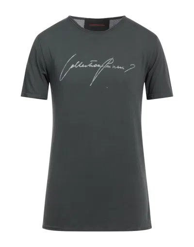 Collection Privèe Collection Privēe? Man T-shirt Charcoal Size M Cotton In Steel Grey