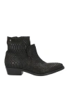 Collection Privèe Collection Privēe? Woman Ankle Boots Black Size 7 Leather