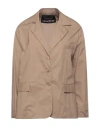 Collection Privèe Collection Privēe? Woman Blazer Light Brown Size 8 Cotton In Beige