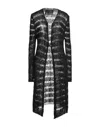 Collection Privèe Collection Privēe? Woman Cardigan Black Size 8 Cotton, Acrylic In Black