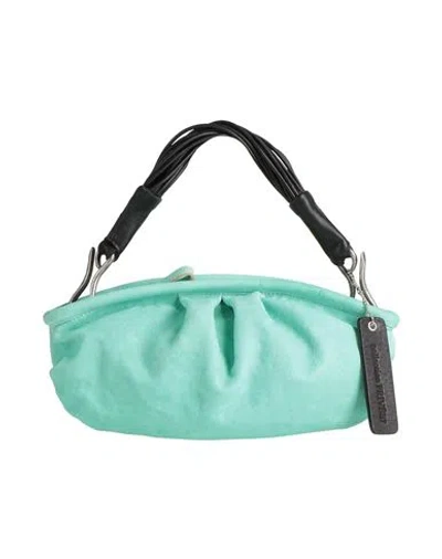 Collection Privèe Collection Privēe? Woman Handbag Turquoise Size - Ovine Leather In Blue
