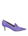 Collection Privèe Collection Privēe? Woman Loafers Purple Size 7 Soft Leather In Purple