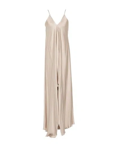 Collection Privèe Collection Privēe? Woman Maxi Dress Beige Size 6 Viscose In Neutral