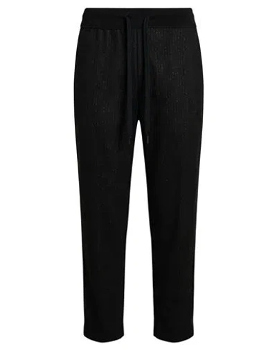 Collection Privèe Collection Privēe? Woman Pants Black Size 4 Polyester, Viscose, Elastane, Polyamide, Metallic Fiber