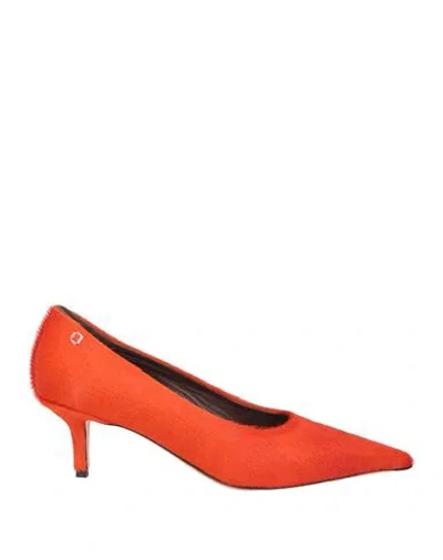 Collection Privèe Collection Privēe? Woman Pumps Tomato Red Size 7 Leather