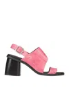 Collection Privèe Collection Privēe? Woman Sandals Antique Rose Size 7 Soft Leather In Pink