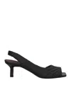 Collection Privèe Collection Privēe? Woman Sandals Black Size 6 Soft Leather In Black