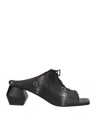 Collection Privèe Collection Privēe? Woman Sandals Black Size 9 Leather