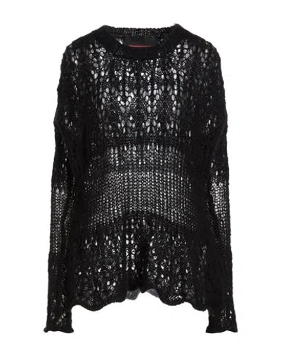 Collection Privèe Collection Privēe? Woman Sweater Black Size 6 Mohair Wool, Polyamide, Wool