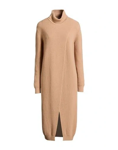 Collection Privèe Collection Privēe? Woman Turtleneck Camel Size 6 Merino Wool, Viscose, Polyamide, Cashmere In Nude