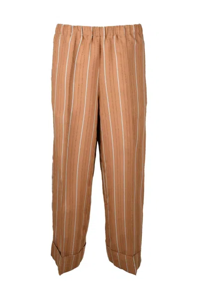 Collection Privèe Comfort Fit Trousers - Brown