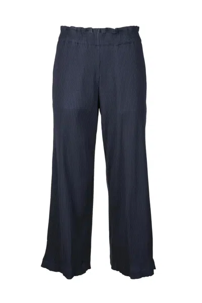 Collection Privèe Cropped Stretch Trousers In Black