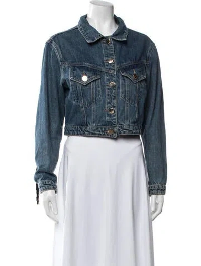 Pre-owned Collection Privèe Denim Jacket In Blue