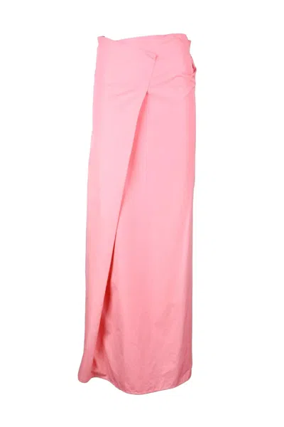 Collection Privèe Long Cotton Skirt - Pink