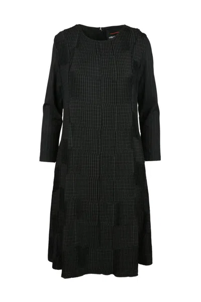 Collection Privèe Long Pleated Dress - Black