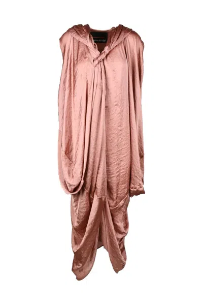 Collection Privèe Long Satin Dress - Old Rose In Pink