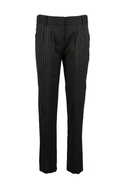 Collection Privèe Stretch Trousers - Black/brown
