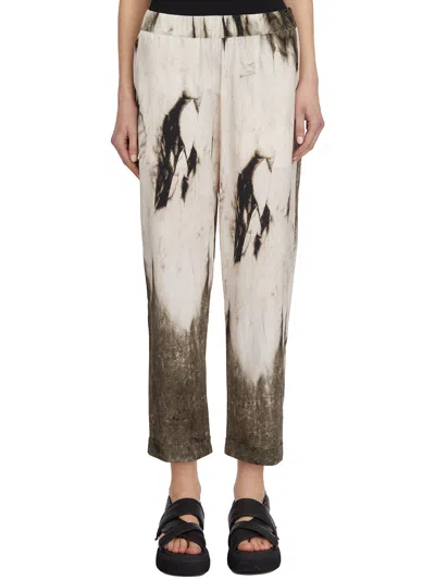 Collection Privèe Collection Privee Tie Dye Cotton Trousers In Multi