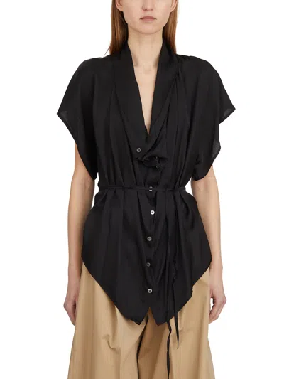 Collection Privèe Collection Privee Viscose Blouse In Black