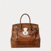 Collection Ricky 33 Caiman Bag In Brown