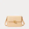 Collection Rl 888 Box Calfskin Crossbody In Cream