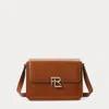 Collection Rl 888 Box Calfskin Crossbody In Gold