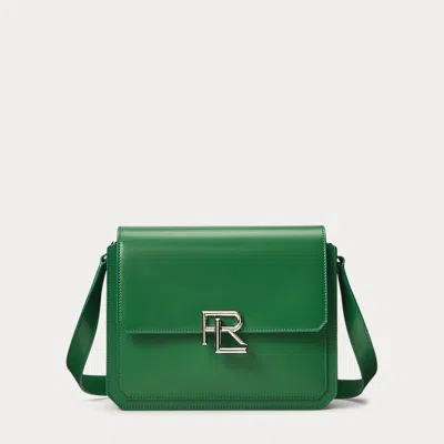 Collection Rl 888 Box Calfskin Crossbody In Green