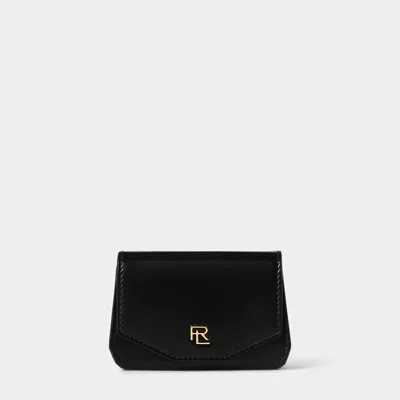 Collection Rl Box Calfskin Coin Purse In Black