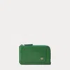 Collection Rl Box Calfskin Zip Card Case In Green