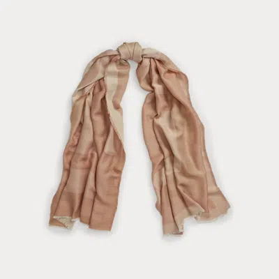 Collection Rl Pashmina Scarf In Brown