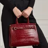 Collection Rl50 Caiman Medium Bag In Red