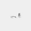 Collection Sterling Silver Slipper Cufflinks In Grey