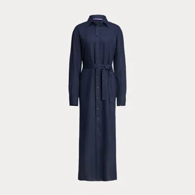 Collection Vicki Linen Day Dress In Blue