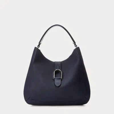 Collection Welington Calfskin Medium Shoulder Bag In Blue