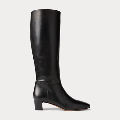 Collection Whitley Burnished Calfskin Tall Boot In Black